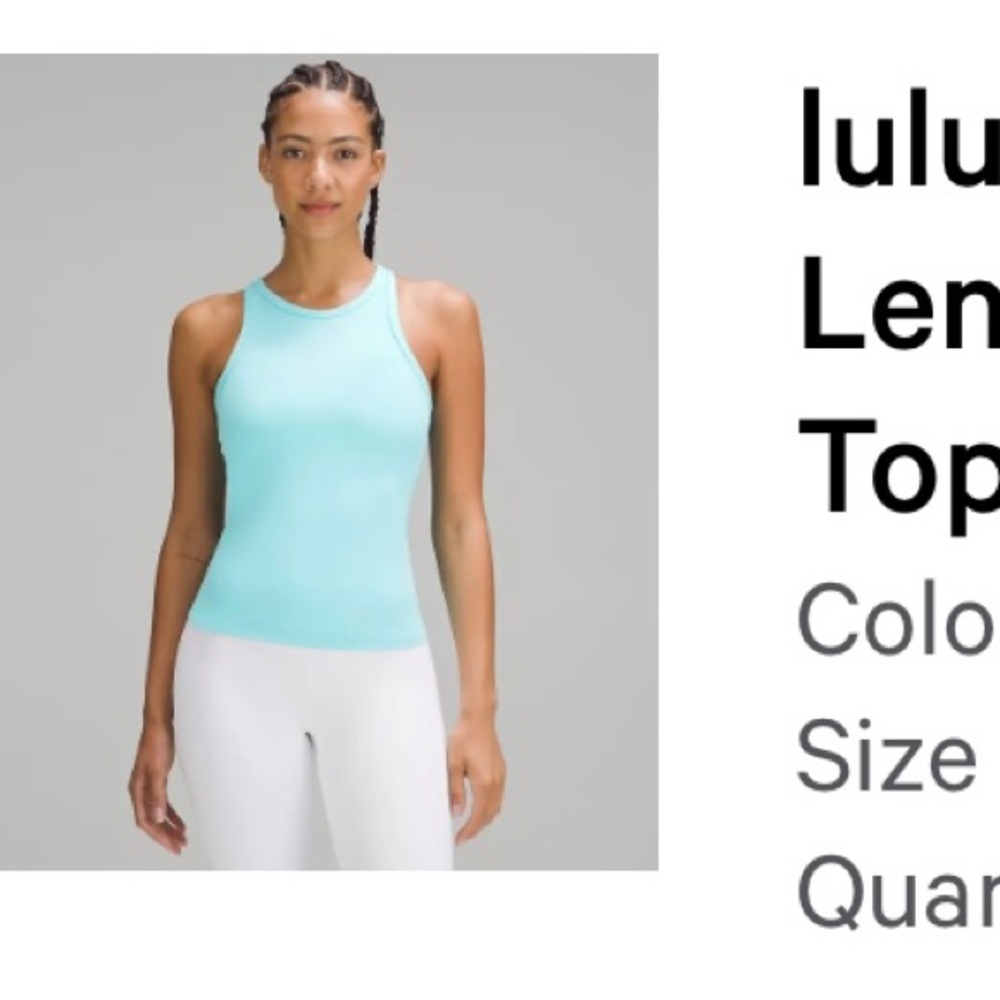 Lululemon Align Racerback Cyan Blue 4